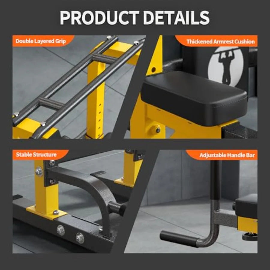 SogesPower Multi-Function Power Tower Pull Up Bar Station 10-Level Adjustable Height Home Gym Workout Equipment Steel Black Str
