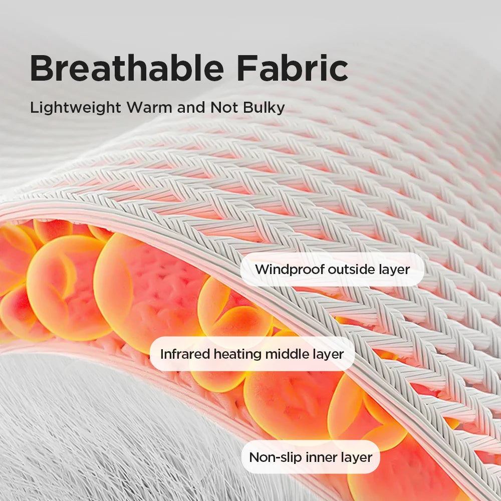 Electric Heating Wrist Massager 5 Levels Hot Compress 3 Levels Vibration Massage Hand Protector Rechargeable Heating Wristband