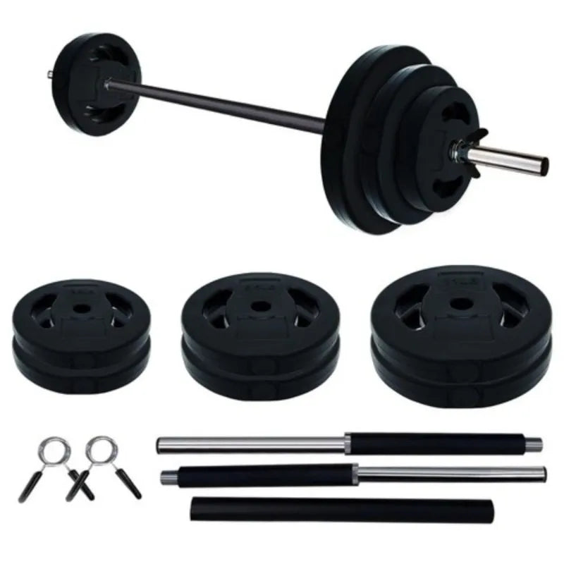 Large Fitness Equipment 40 Lbs Barbell Weight Set Adjustable Free Weights for Home and Gym Workout