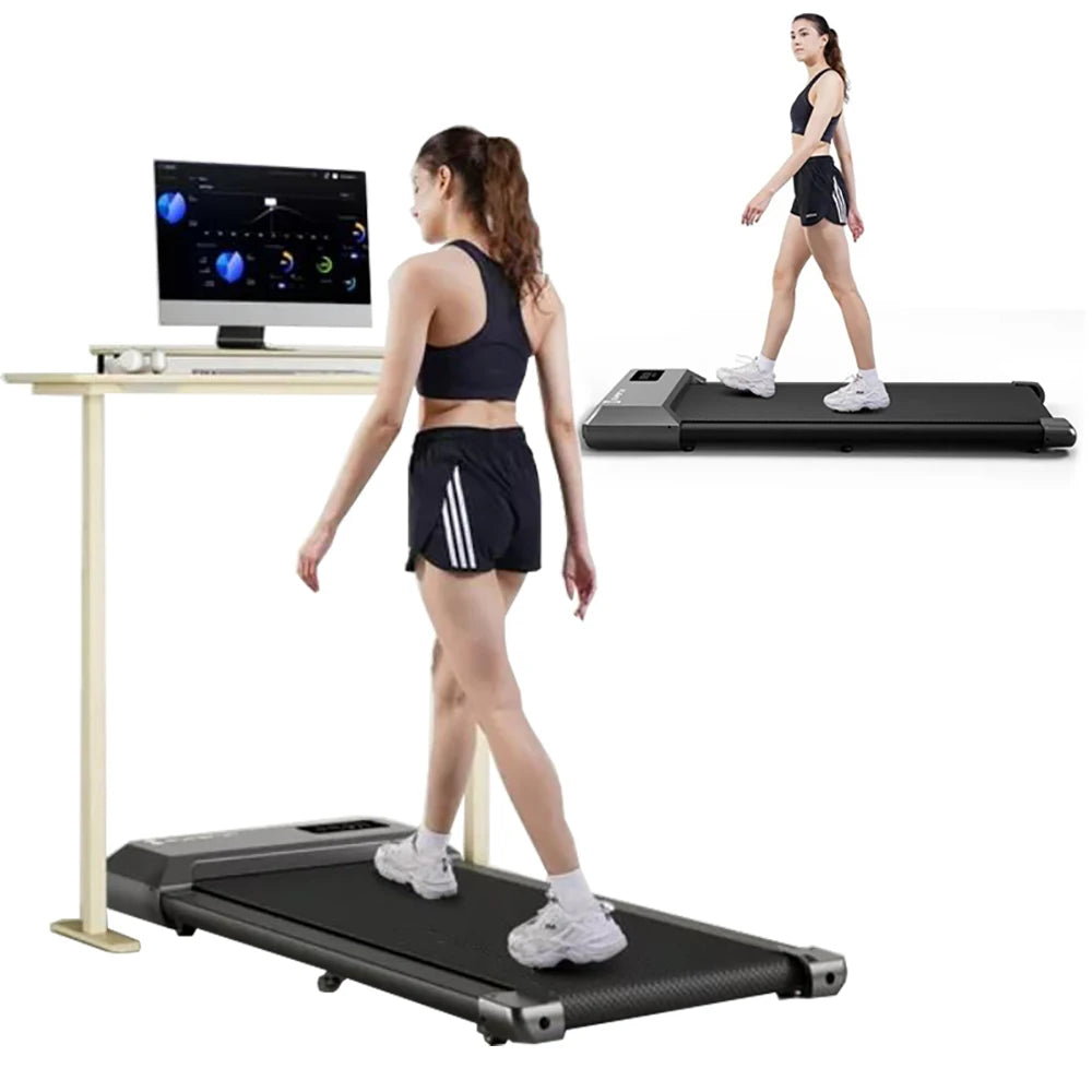 Walking Pad 2.5HP Remote Control Under Desk Treadmill 136KG Capacity Portable Walking Machine for Home Multi-Runner Races Speed