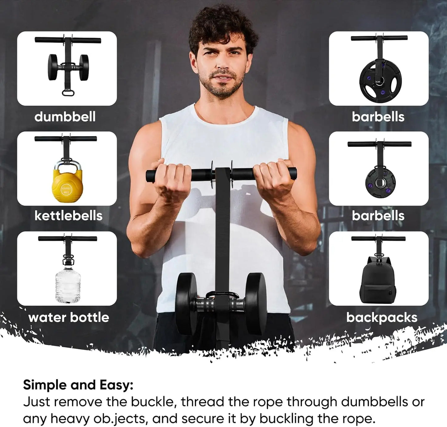 Forearm Strengthener and Wrist Roller, 43.3 inch or 51.2 inch Nylon Webbing, Forearm Exerciser with Quick Locking Mechanism for Hand, Wrist and Forearm Strength Training