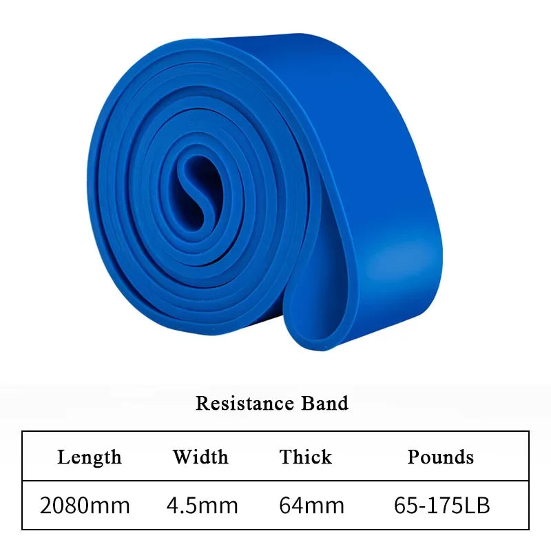1pc Stackable Heavy Tension TPE Resistance Band Set - Anti-Snap for Home Gym Muscle Strength & Body Stretching Yoga Gym