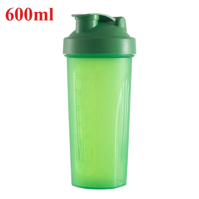 1pc Portable Protein Shaker 400ml/600ml Fitness Bottle with Whisk Ball for Fitness Enthusiasts Athletes For Outdoor Gym Sports
