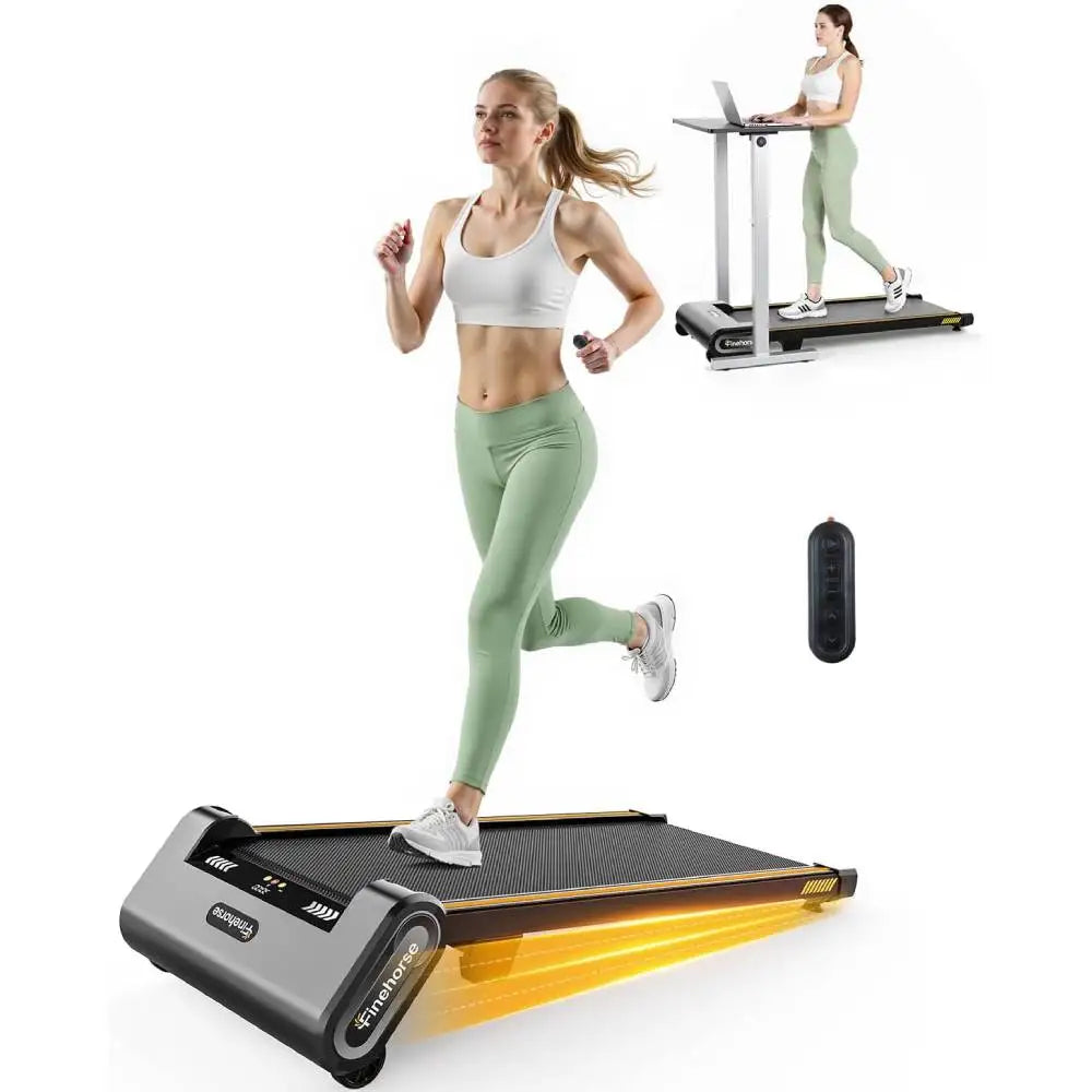 13% 6-Level Walking Pad with Auto Incline - Treadmill with Auto Incline and Remote Control, 330Lbs Capacity Portable Under Desk Treadmill for Home Office, LED Display