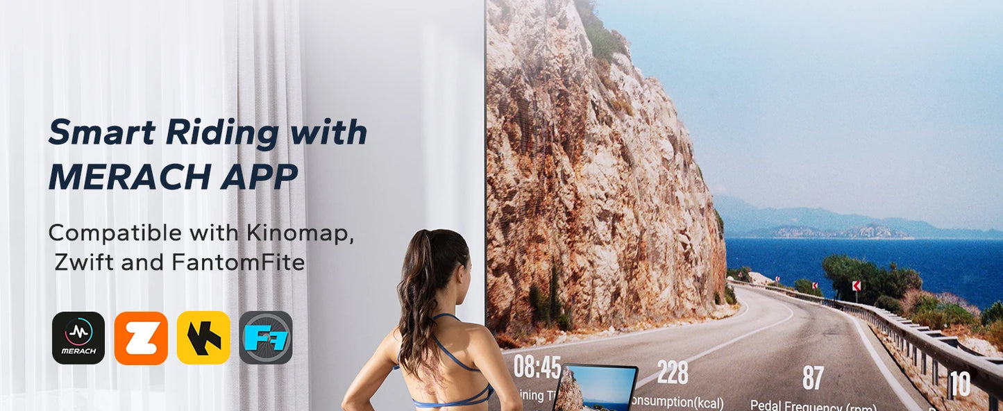Exercise Bike Brake Pad/Magnetic Stationary Bike with Exclusive App Low Noise Indoor Cycling Bike with Fitness Courses