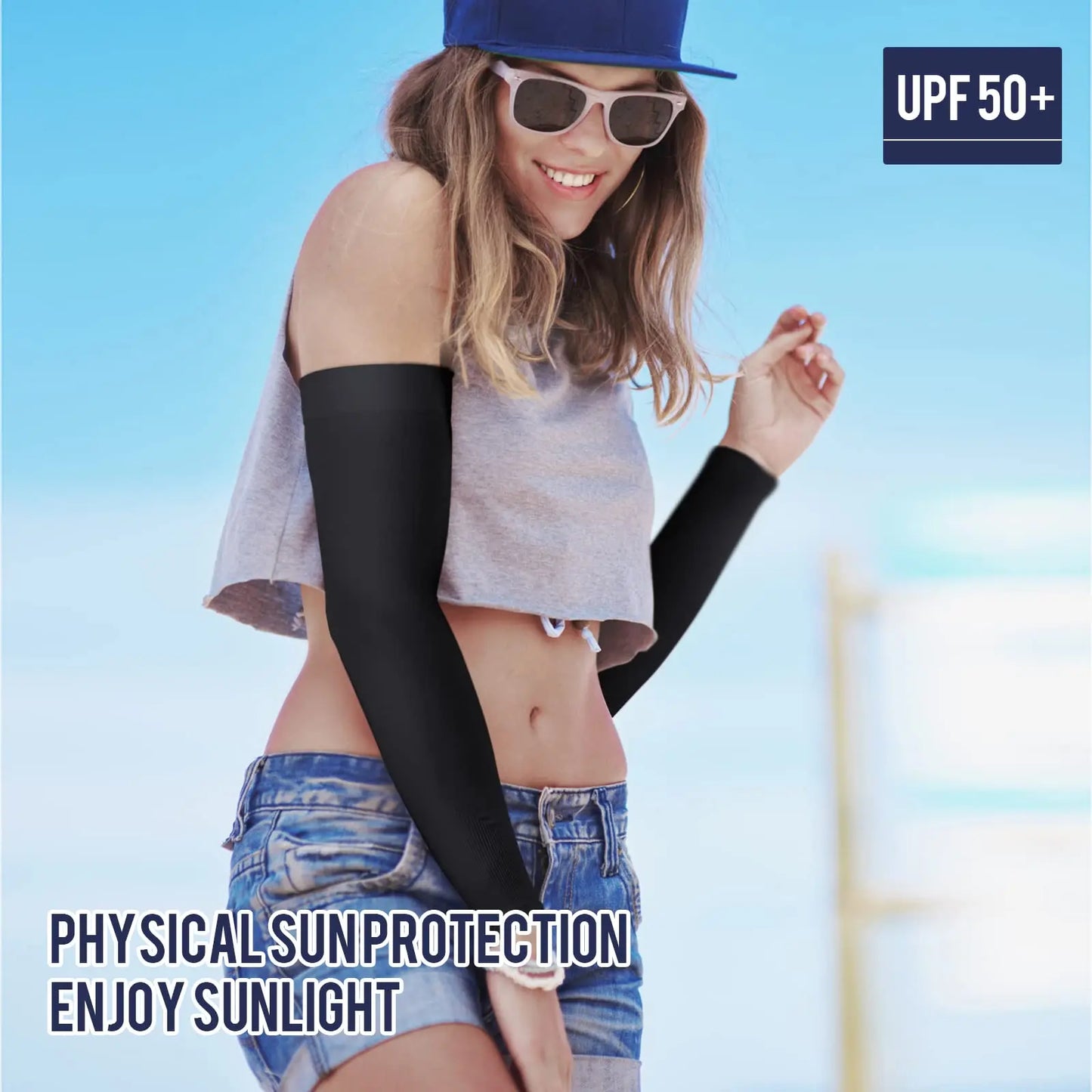 4PC/2 Pair Arm Sleeves UV Protection Arm Sleeves Football Outdoor Sports Arm Sleeves for Men