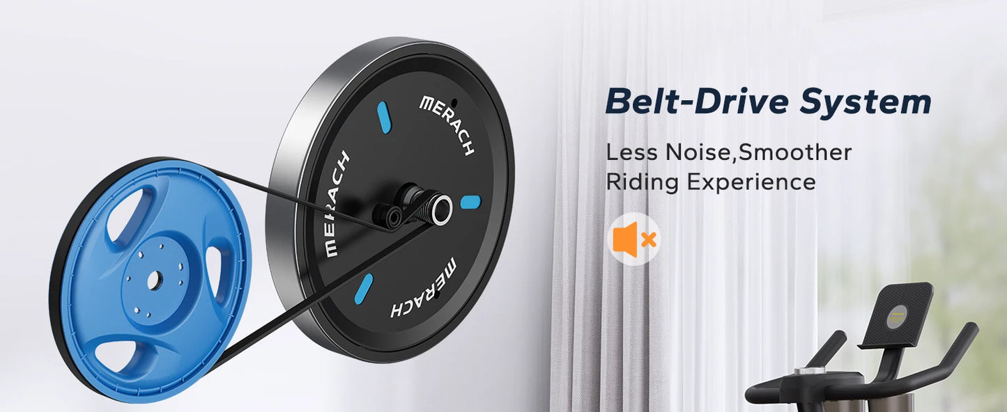 Exercise Bike Brake Pad/Magnetic Stationary Bike with Exclusive App Low Noise Indoor Cycling Bike with Fitness Courses