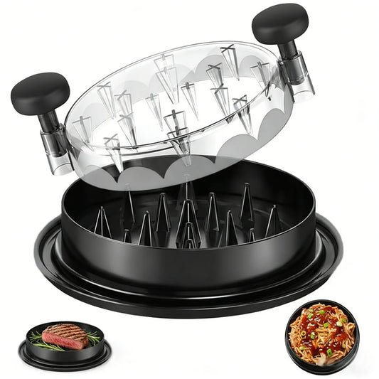 Chicken Shredder 8 Inches, Chicken Breast Shredder Tool, Cooked Meat Shredder With Clear Lid, Ergonomic Design, Auti-slip, Easy To Clean, Chicken Shredder Tool Twist, Chicken Grinder