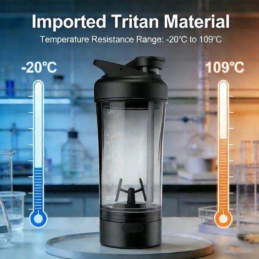 Electric Shaker Bottle Portable Automatic Protein Mixer Cup Type-C Rechargeable Blender Cup for Gym Sports Travel Milkshake Powder Mixing