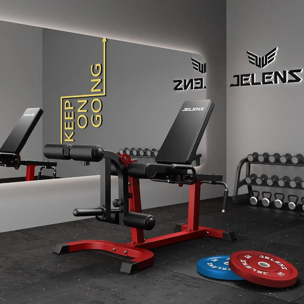 Home Leg Exercise Equipment: Adjustable Leg Extension and Curl Machine for Lower Body Workouts