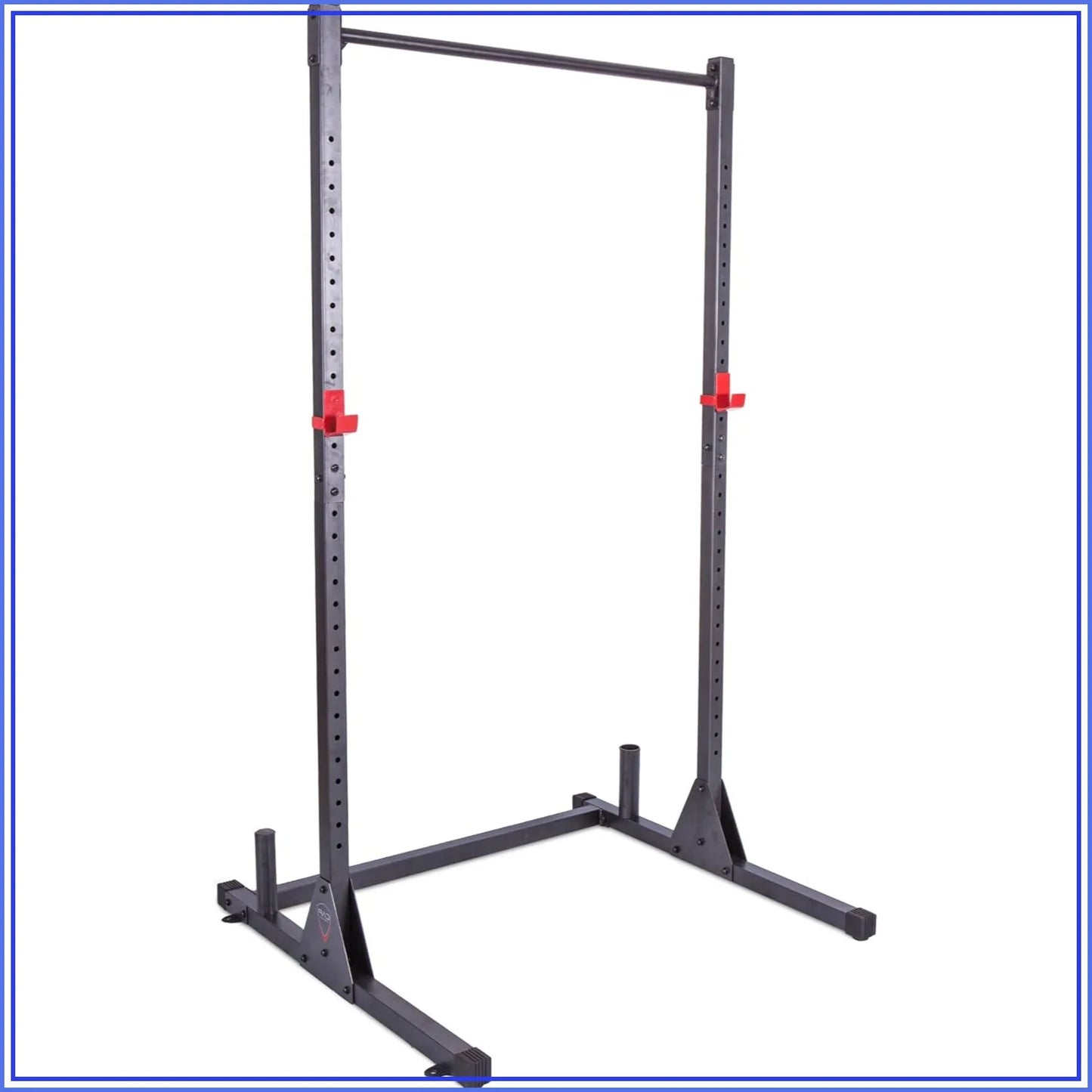 Heavy Duty Power Rack for Home Gym, 500 lbs Capacity, Squat Rack with Pull Up Bar and J-Hooks