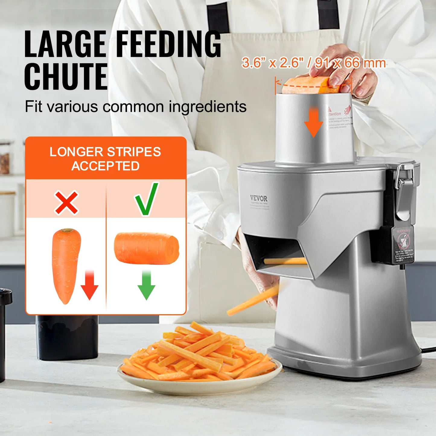 SucceBuy Electric Vegetable Slicer 4 in 1 Multifunctional Food Cutter Vegetable Chopper for Slicing Shredding Dicing Slitting