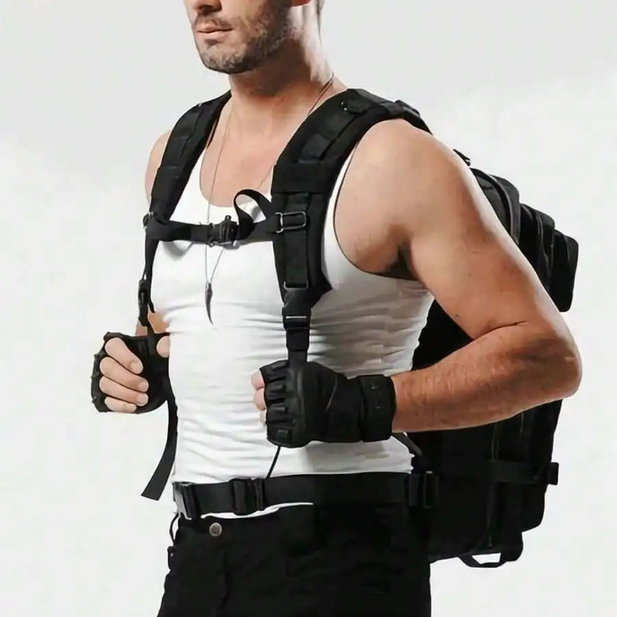 Large Tactical Backpack With Molle System For Outdoor Travel Hiking Camping