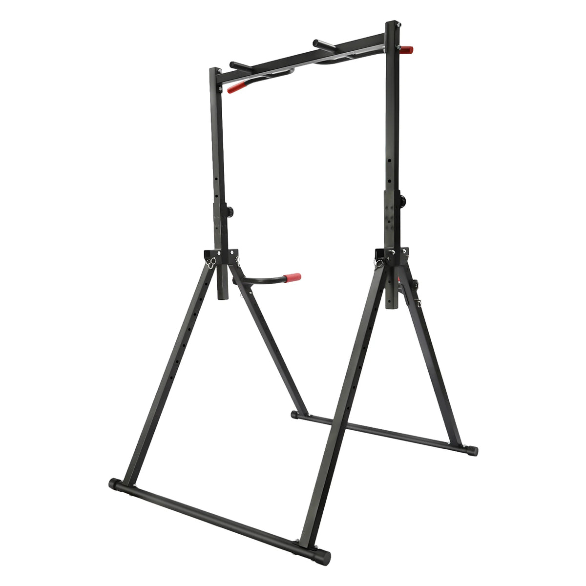 Adjustable Pull Up Bar, 200kg Load Foldable Home Gym Multi-Function Training Station with Parallel Bars for Strength Training
