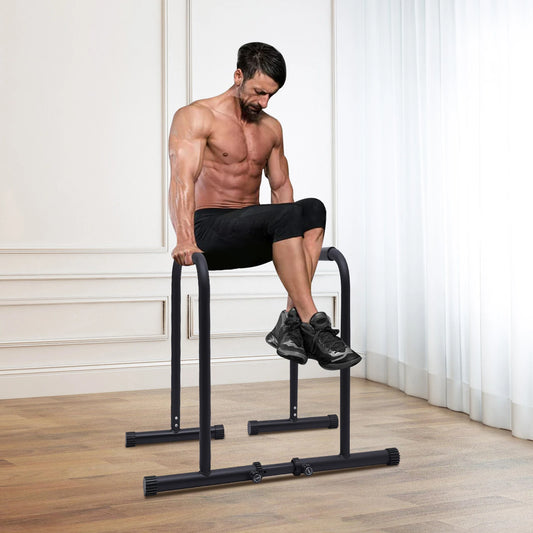 Dip Bar, Adjustable Parallel Bars for Home Workout, Dip Station with (440 LBS) Loading Capacity for Physical Training