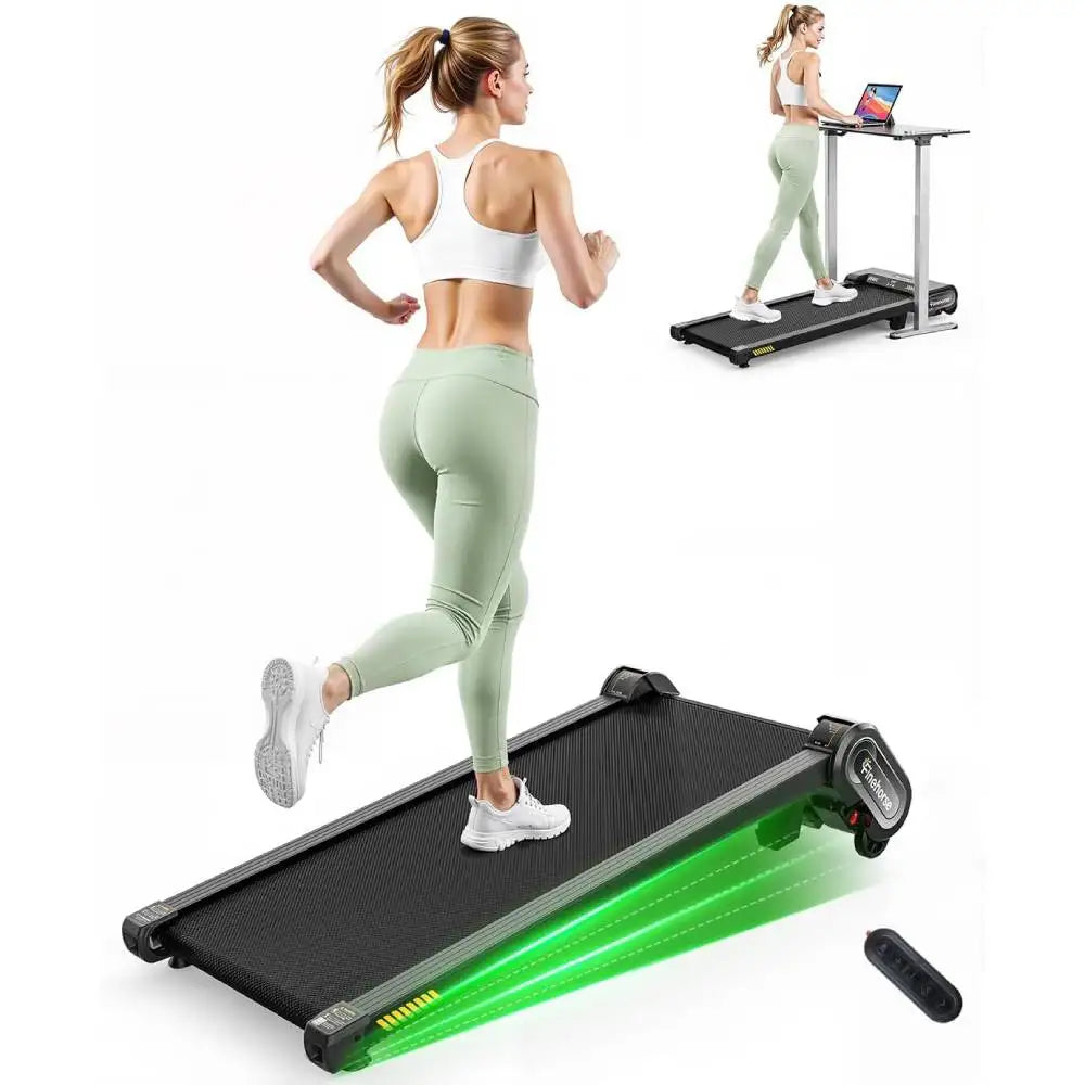 13% 6-Level Walking Pad with Auto Incline - Treadmill with Auto Incline and Remote Control, 330Lbs Capacity Portable Under Desk Treadmill for Home Office, LED Display