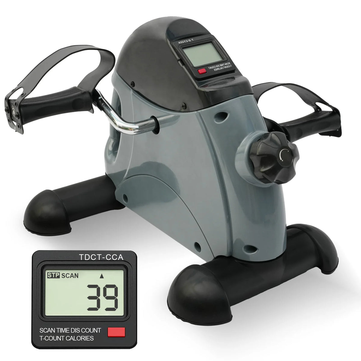 Mini Under Desk Pedal Exerciser Bike Multi-Function Motorized Digital With LCD Screen Display for Leg Arm and Knee for Elderly