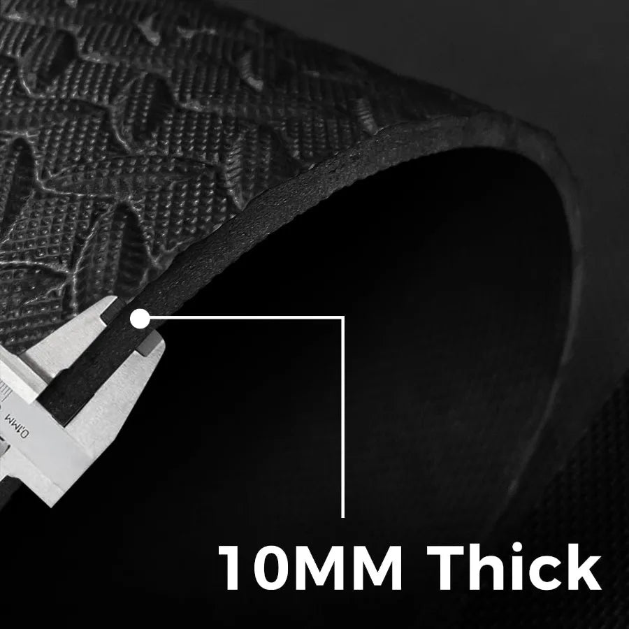 4x6ft Gym Floor Mat 10mm Thick - Large TPE/NPE Foam Workout Mat for Home Gym Garage Floor Yoga Exercise - Non-Slip Eco-Friendly
