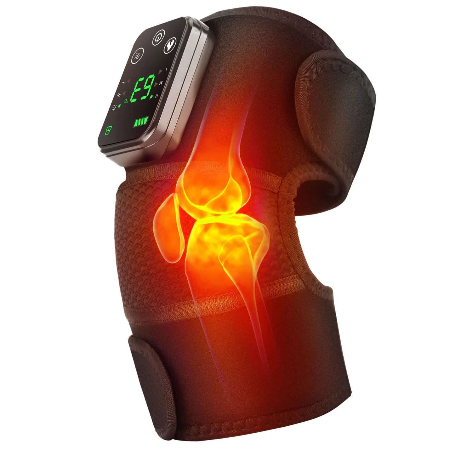3in1 Electric Heated Vibration Knee Massage Pad Massager Shoulder Elbow Knee Hot Compress Thermal Joint Brace Muscle Relaxation