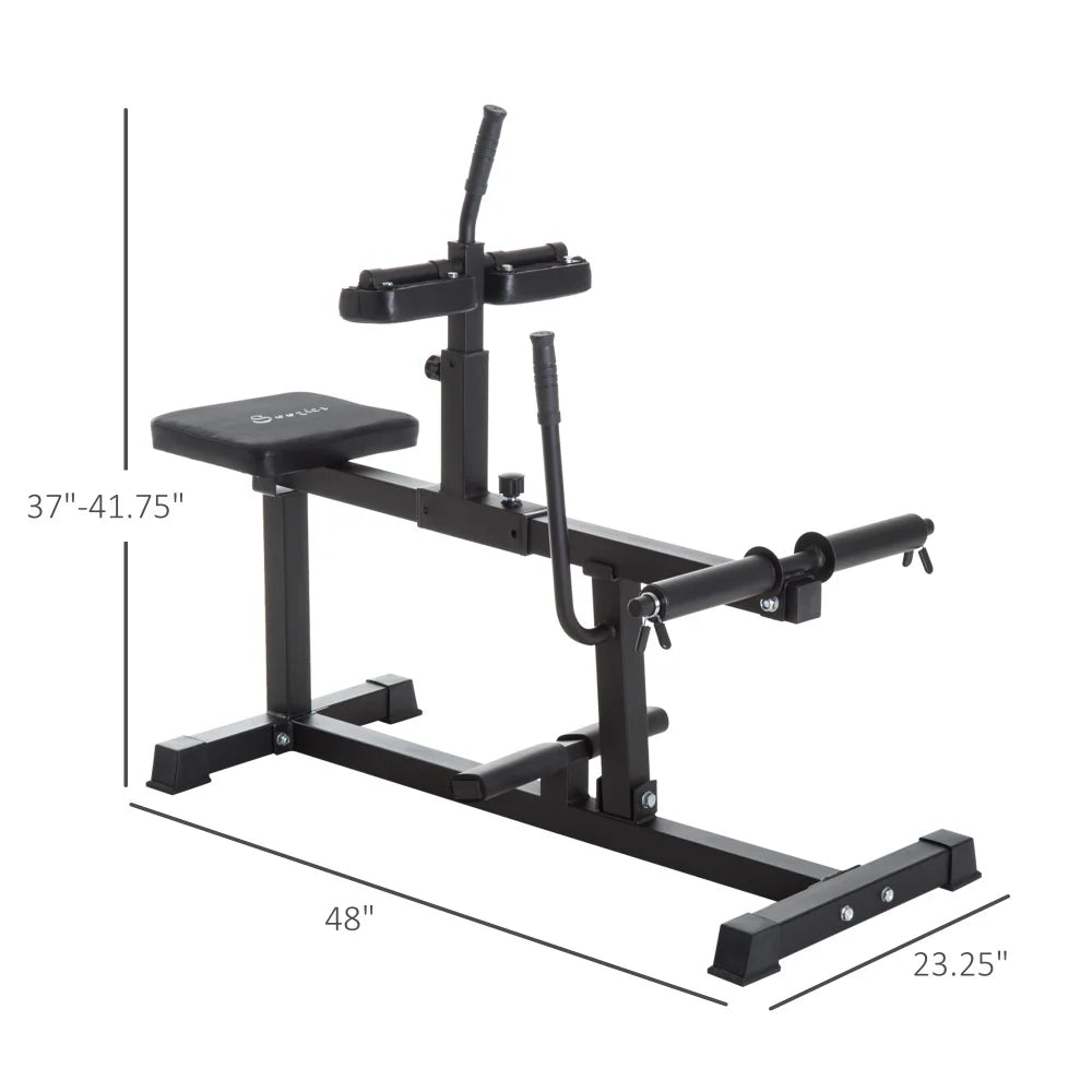Adjustable Seated Calf Raise Machine for Home Gym - Ideal for Calf, Waist & Arm Training