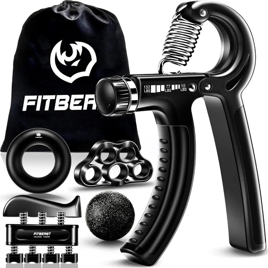 Grip Strengthener Forearm Strengthener Hand Grips Strengthener Kit 5 Pack Adjustable Resistance