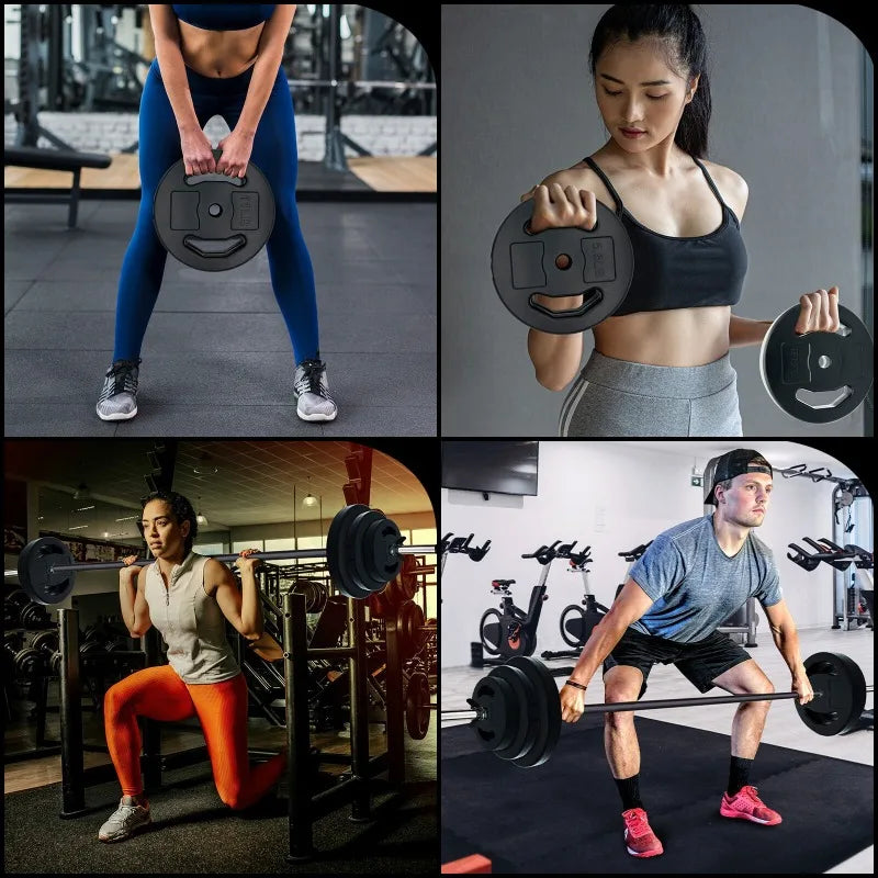Large Fitness Equipment 40 Lbs Barbell Weight Set Adjustable Free Weights for Home and Gym Workout