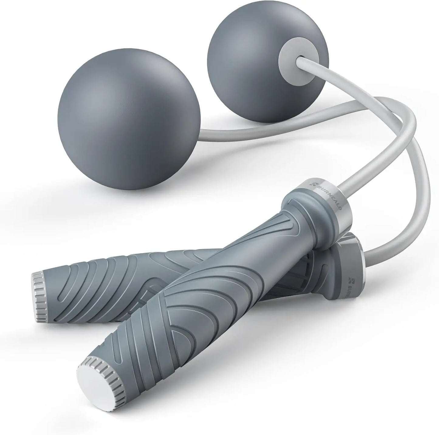 Weighted Cordless Jump Rope for Silent Home Workouts - Tangle-Free, 230g Resistance for Adults & Beginners