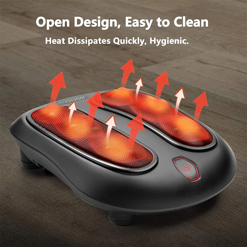 Nekteck Electric Foot Massager with Heat Compress Deep Kneading Shiatsu Massage Heel Sole Point Relieve Muscle Tiredness