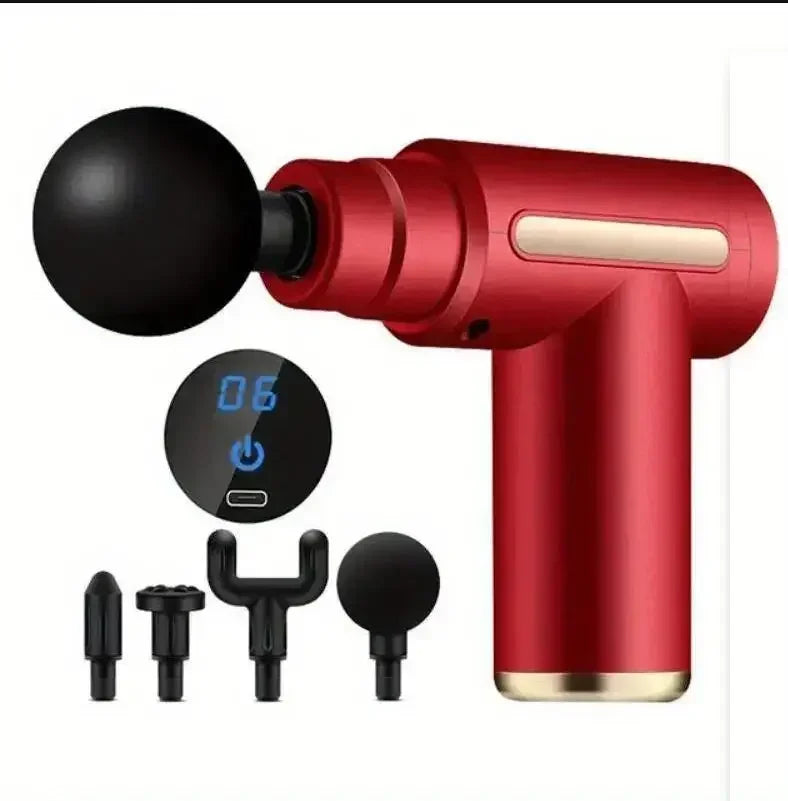 Percussion Mini Massage Gun Portable Handheld Massager for Back Neck Shoulder Leg Muscle Pain Relief Daily Relaxation