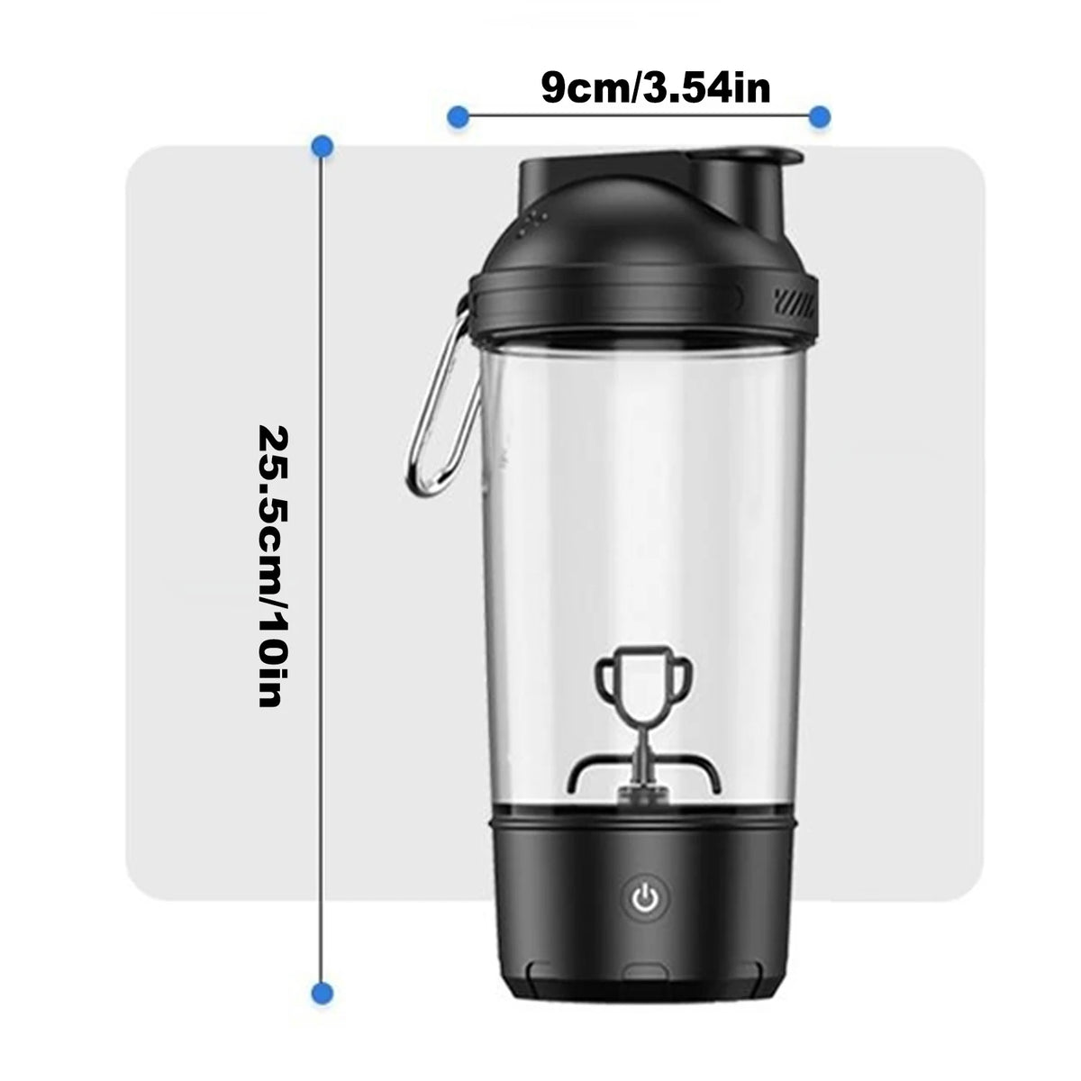 Premium Electric Protein Shaker Bottle, 22oz Blender for Mixing Protein, Gym Portable Cup, and Cocktails