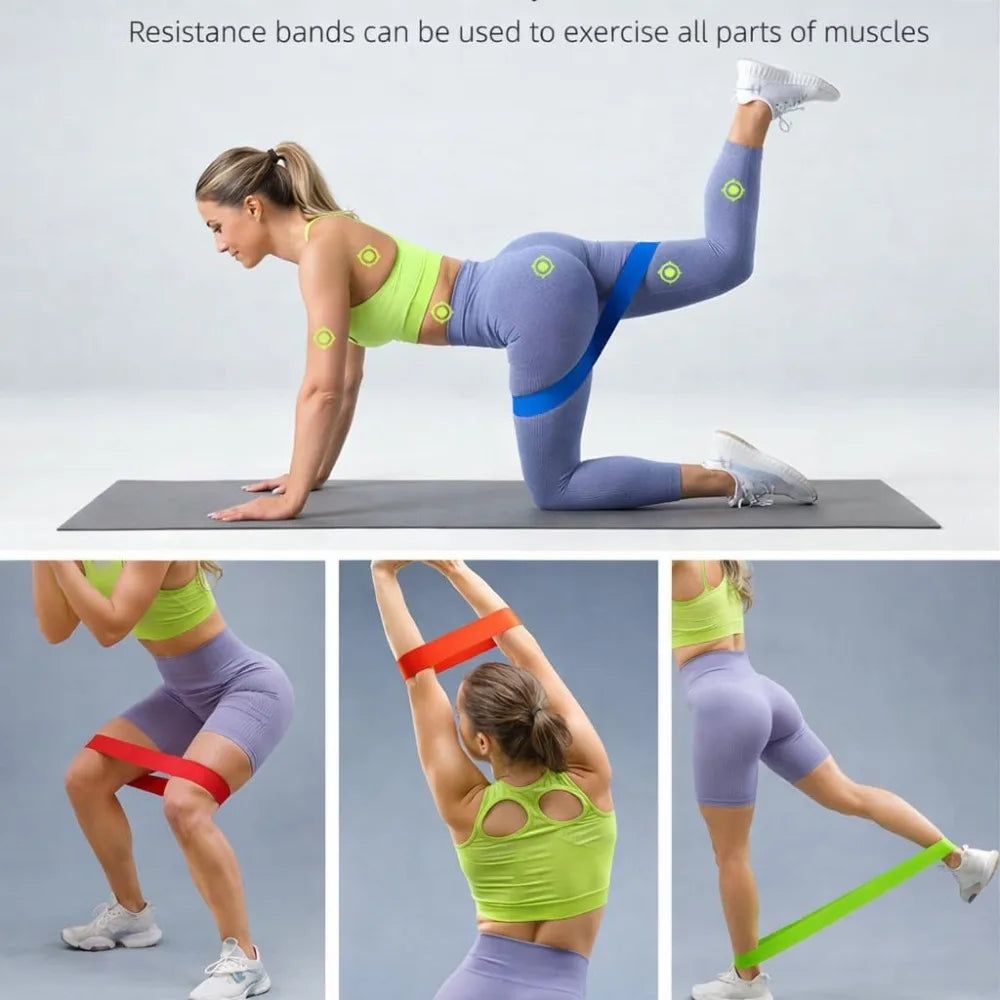 Professional Resistance Bands Set for Full Body Workout with Carry Bag 5 Multi-Level Tubes Latex Exercise Bands for Strength Training Muscle Building Physical Therapy Pilates Yoga Home Gym Fitness Equipment for Men Women