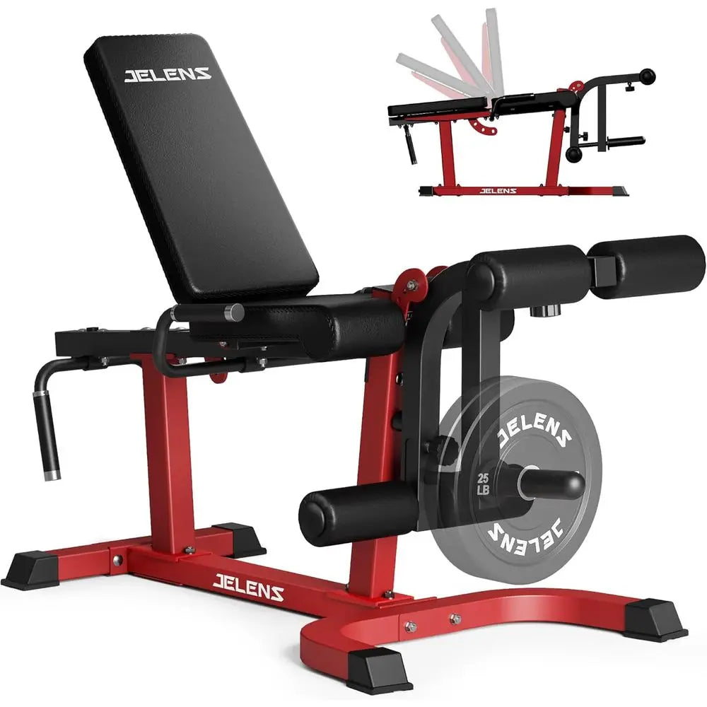 Home Leg Exercise Equipment: Adjustable Leg Extension and Curl Machine for Lower Body Workouts