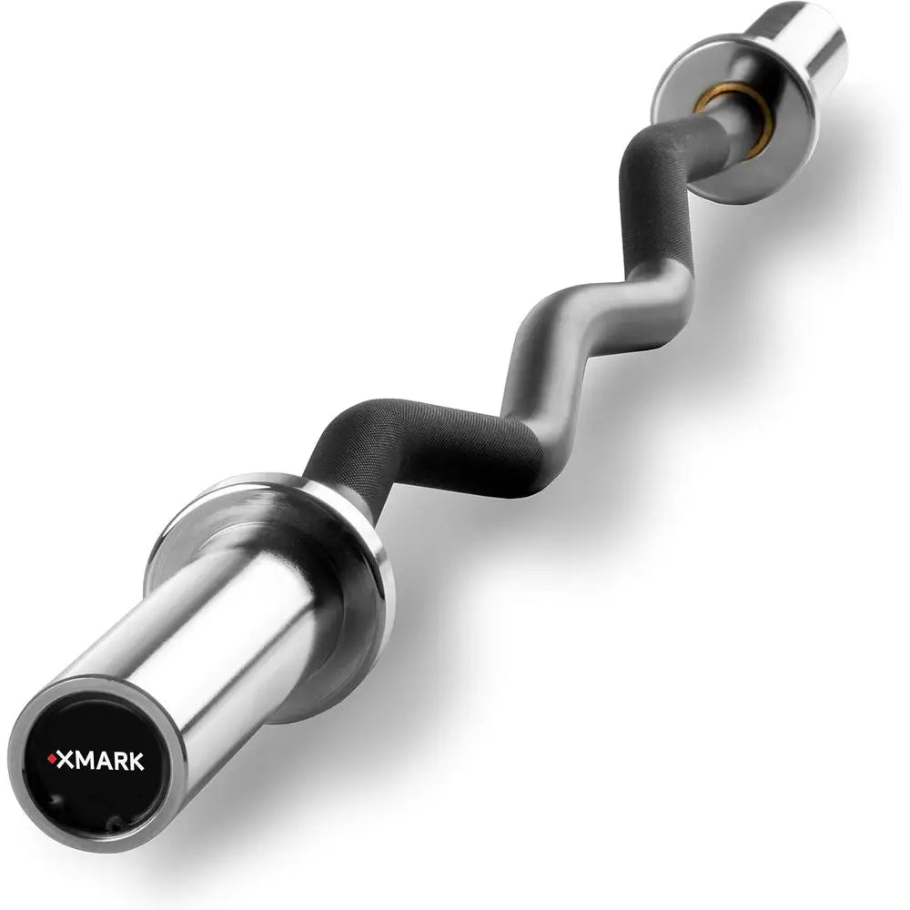 Adjustable EZ Curl Bar with Weight Plates for Enhanced Workouts