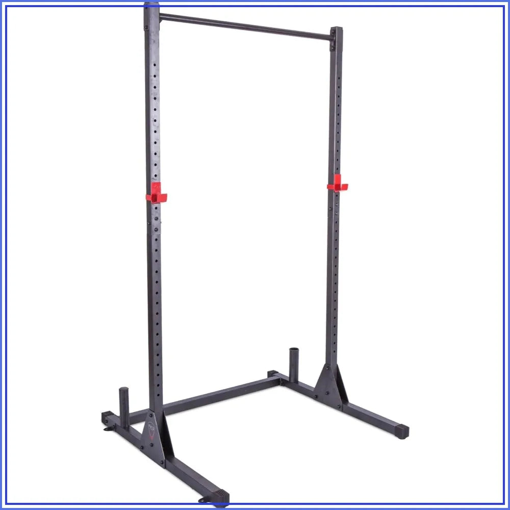Heavy Duty Power Rack for Home Gym, 500 lbs Capacity, Squat Rack with Pull Up Bar and J-Hooks