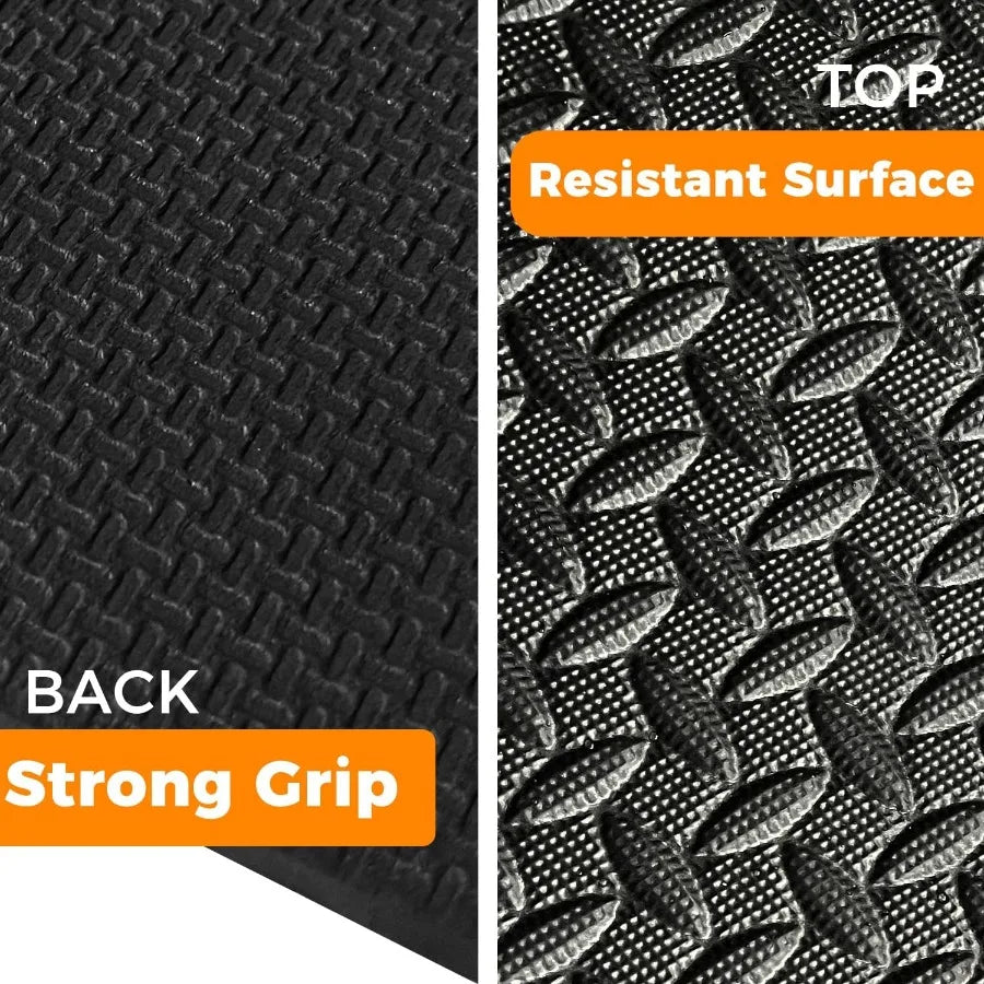 4x6ft Gym Floor Mat 10mm Thick - Large TPE/NPE Foam Workout Mat for Home Gym Garage Floor Yoga Exercise - Non-Slip Eco-Friendly