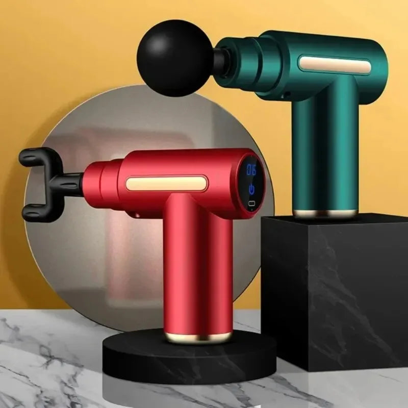 Percussion Mini Massage Gun Portable Handheld Massager for Back Neck Shoulder Leg Muscle Pain Relief Daily Relaxation