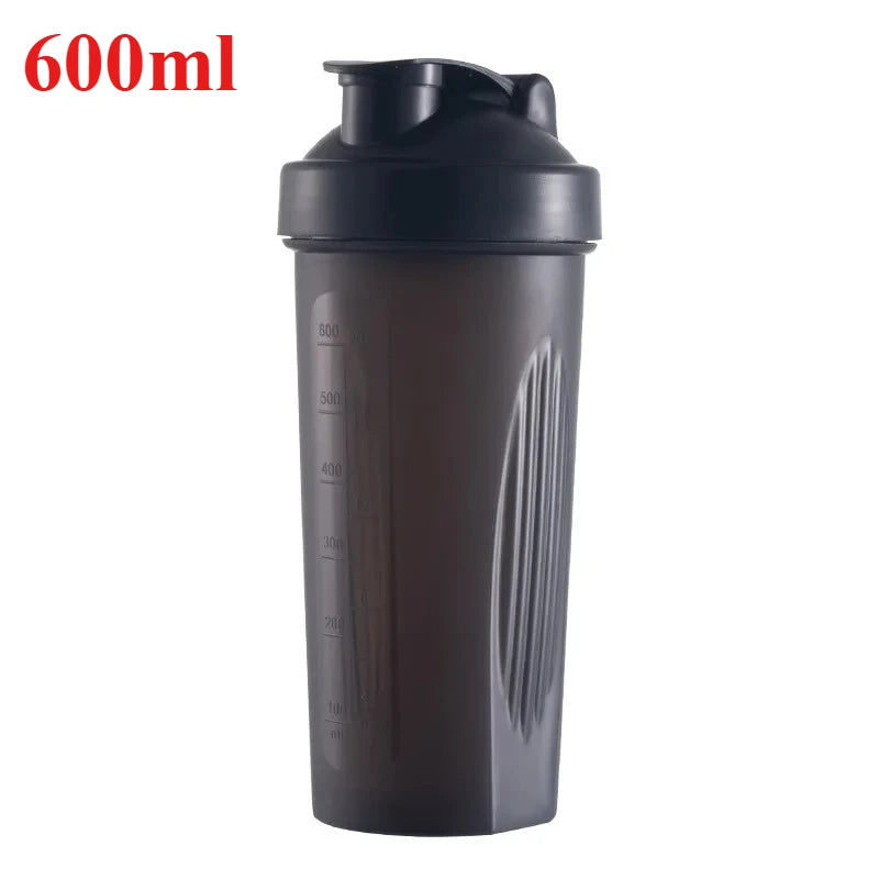 1pc Portable Protein Shaker 400ml/600ml Fitness Bottle with Whisk Ball for Fitness Enthusiasts Athletes For Outdoor Gym Sports