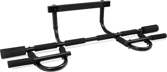Multi-Grip Pull Up Bar for Home Gym, 300 lb Capacity, Fits Doorways 24-36 in