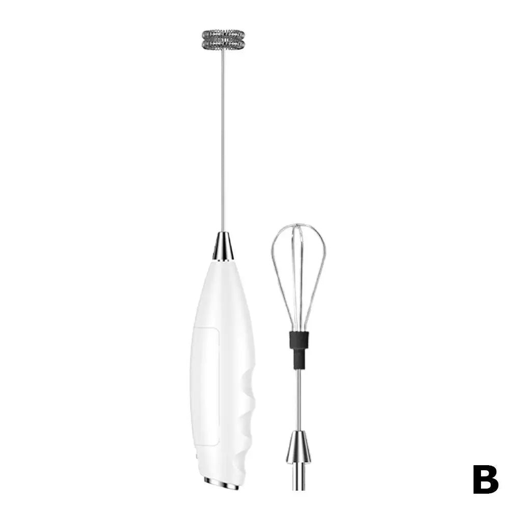 Wireless Electric Milk Frother Battery-Powered Handheld Foamer Coffee Cream Soup Peanut Butter Egg Whisking Baking Accessories