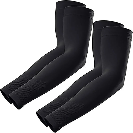 4PC/2 Pair Arm Sleeves UV Protection Arm Sleeves Football Outdoor Sports Arm Sleeves for Men