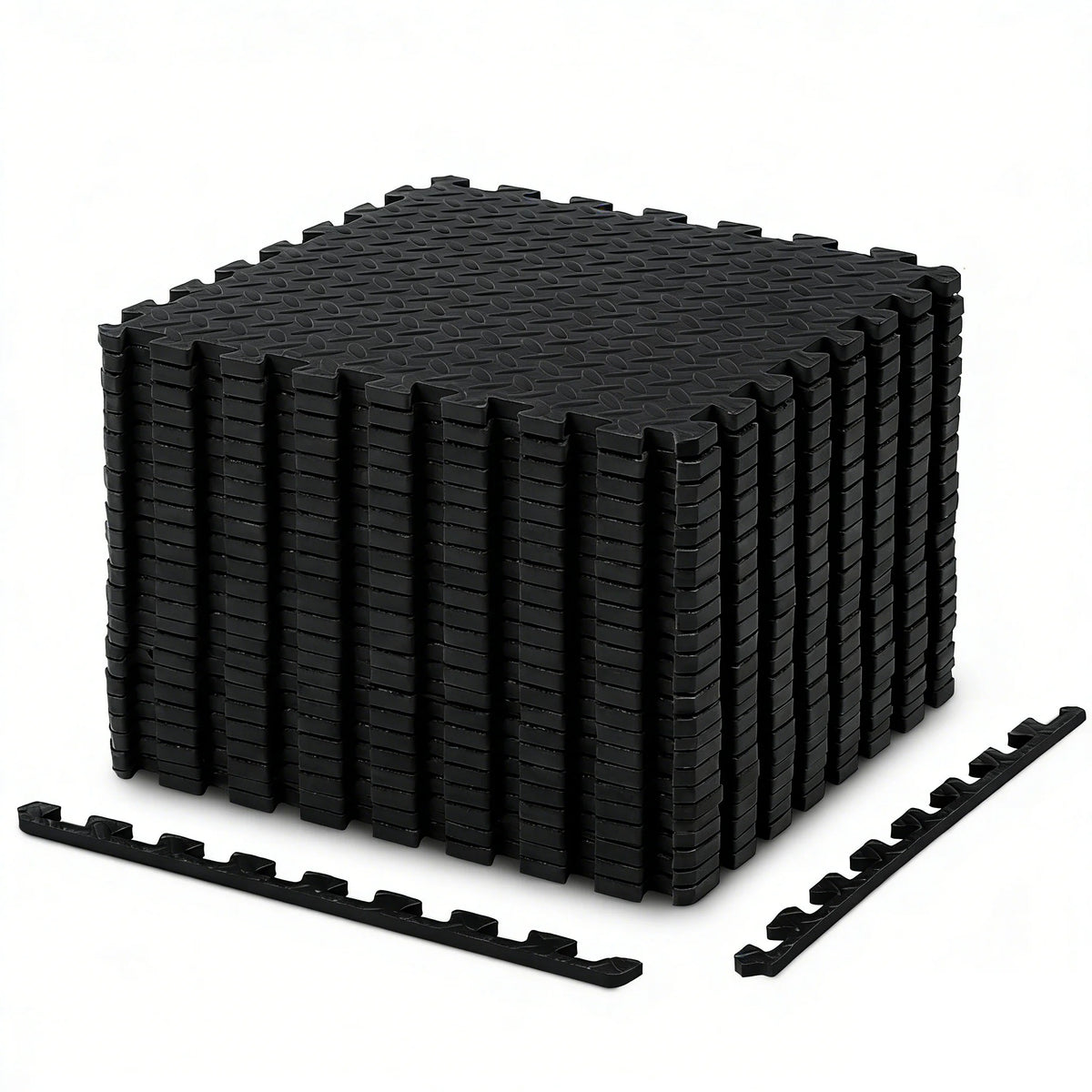 Interlocking Foam Floor Tiles for Home Gym, Mat for Home Workout Equipment, 20in X 20in-In-64sqft.