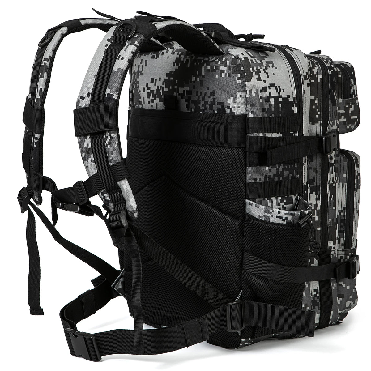 45L Tactical Backpack Survival Bag Hunting MOLLE Backpack GYM For Men EDC Outdoor Hiking Rucksack With Bottle Holder