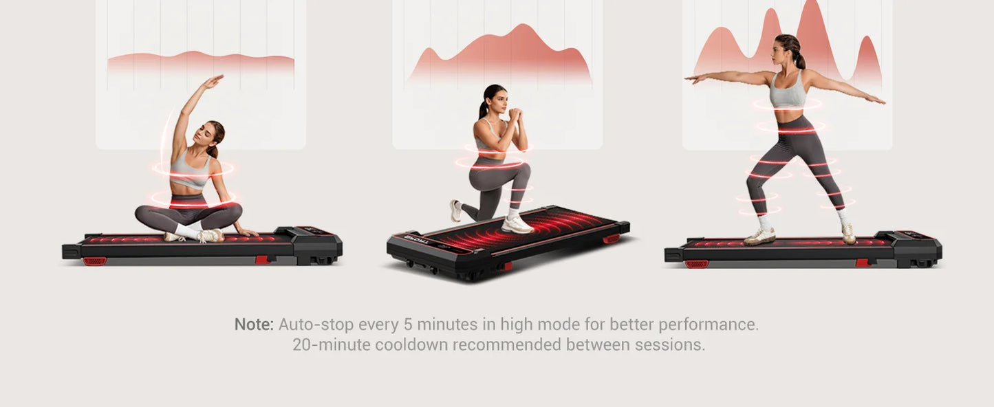 Foldable Walking Pad Treadmill, Under Desk Walking Machine for Home Office, Portable Compact Electric Treadmill with LED Display