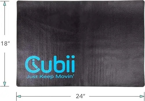 Non-Slip Workout Mat for Under Desk Ellipticals, Floor Protection, 24x18, Home Gym Use