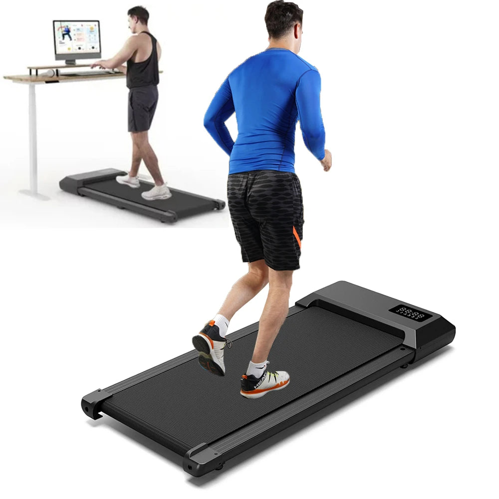 Walking Pad 2.5HP Remote Control Under Desk Treadmill 136KG Capacity Portable Walking Machine for Home Multi-Runner Races Speed