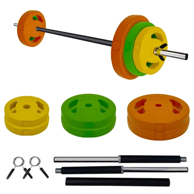 Large Fitness Equipment 40 Lbs Barbell Weight Set Adjustable Free Weights for Home and Gym Workout