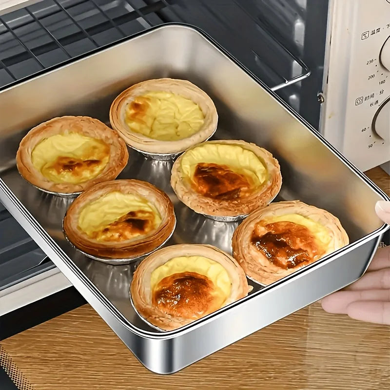 3pcs Stainless Steel Food Containers & Lunch Box, Leakproof Stackable Clear Lids, Kitchen Items