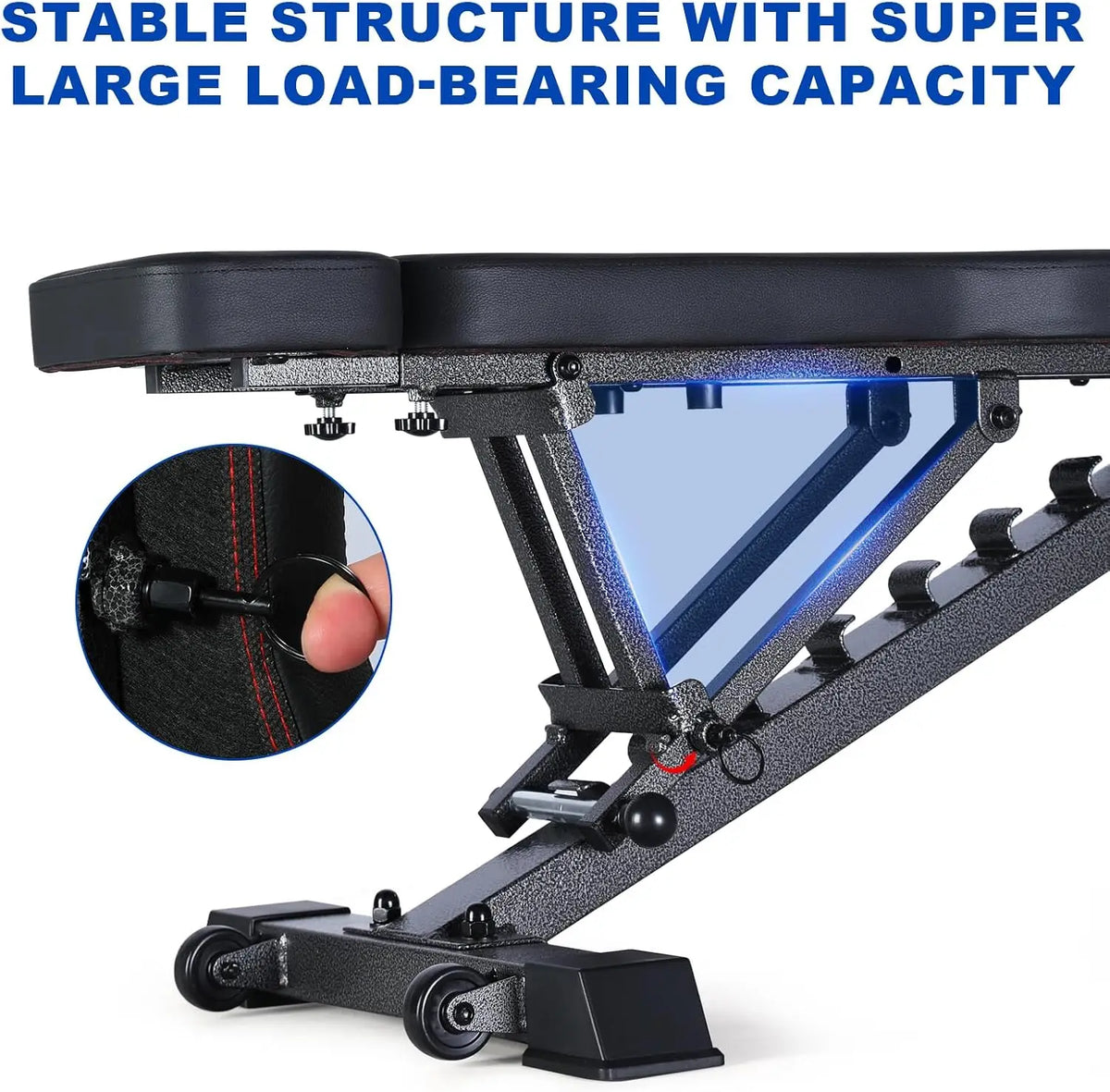 Exercise Bench, Adjustable Weight Bench for Workouts