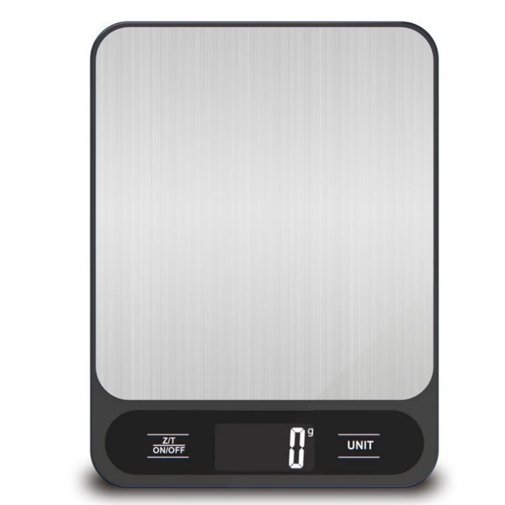 Electronic Kitchen Baking Scale Digital Food Weight ScaleStainless Steel 5kg/10kg Capacity 1g Precision, Measures in Grams