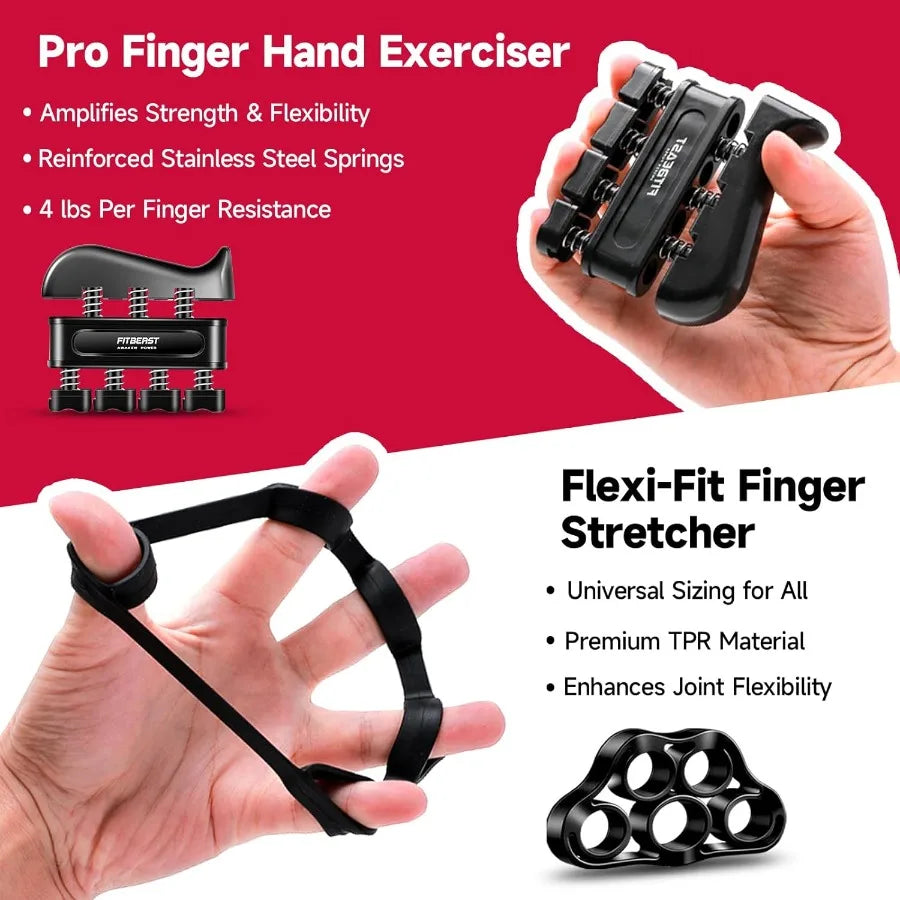 Grip Strengthener Forearm Strengthener Hand Grips Strengthener Kit 5 Pack Adjustable Resistance